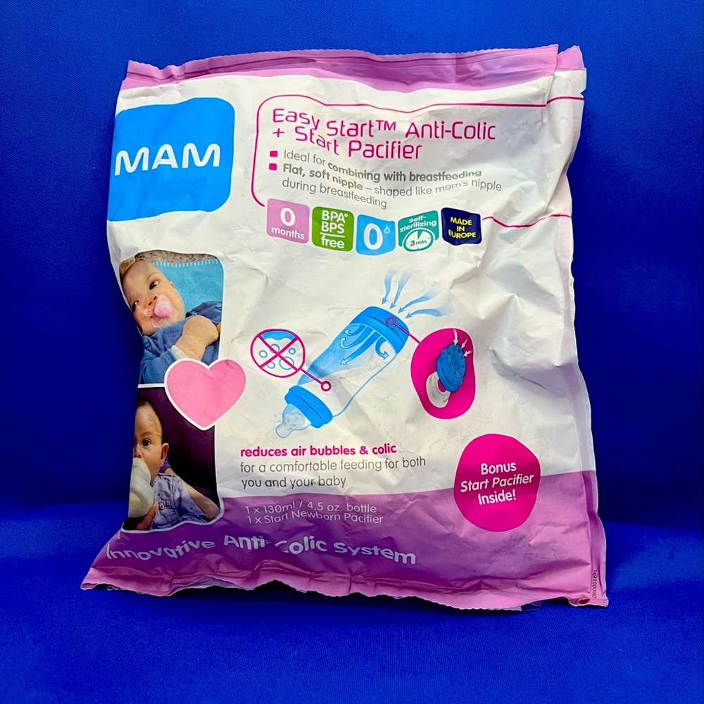 Mam easy start anti colic baby bottle and pacifier